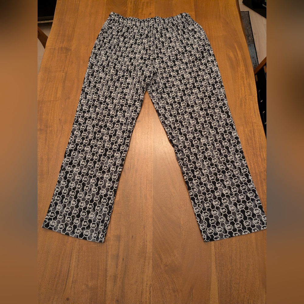 Michael Kors Monogram Black and White Women's Pants